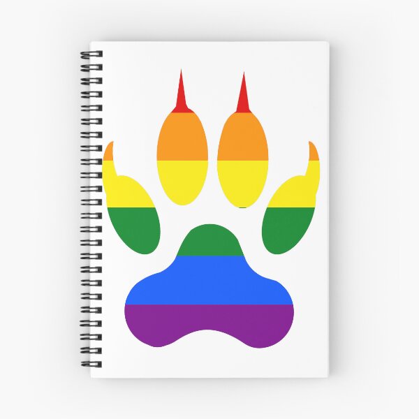 Item preview, Wolf Paw Classic Rainbow Pride v2 designed and sold by MMwolfdogden.