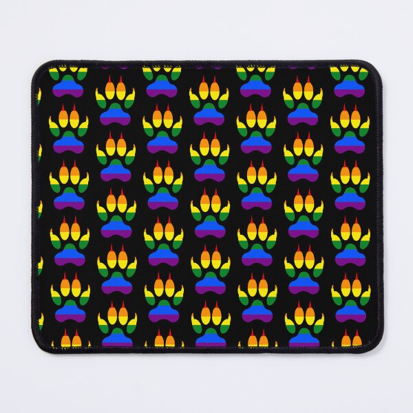 Item preview, Wolf Paw Classic Rainbow Pride Background designed and sold by MMwolfdogden.