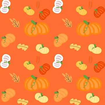 Artwork thumbnail, Fall pumpkin pattern by RandiMullins