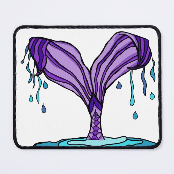 Item preview, MERMAID TAIL- Purple (White Background) designed and sold by Sustainably Wylde.