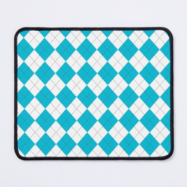 Item preview, Turquoise and White Argyle designed and sold by ValeriesGallery.