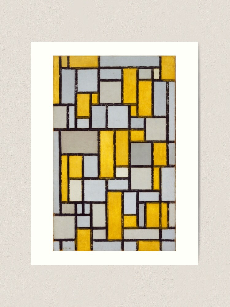 Composition with Grid 1 (1918) Piet Mondrian (Dutch, 1872