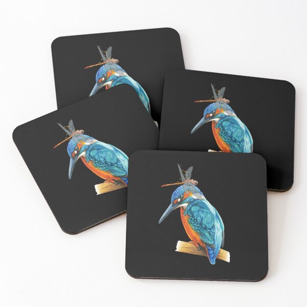 Item preview, CUTE KINGFISHER DRAGONFLIES DRAGONFLY designed and sold by sobriowslen.
