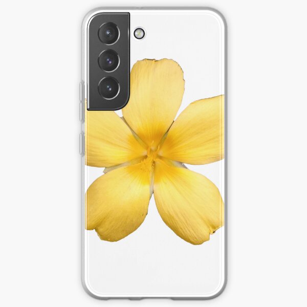 a single yellow flower Samsung Galaxy Soft Case