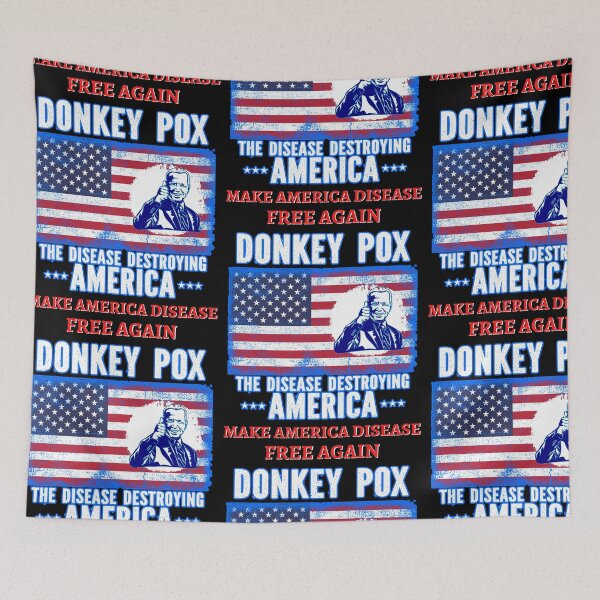 Item preview, Donkey Pox Make America Disease Free Again designed and sold by WoodburyLake.