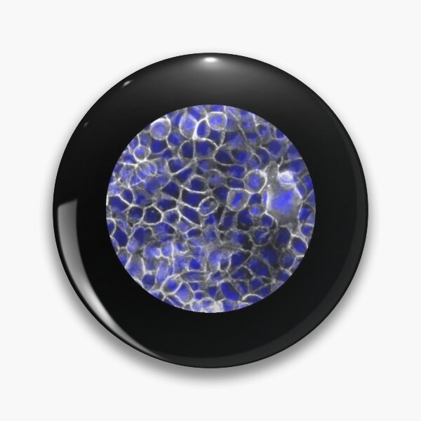 Item preview, Membranes and nuclei - blue and silver designed and sold by ArtByScience.