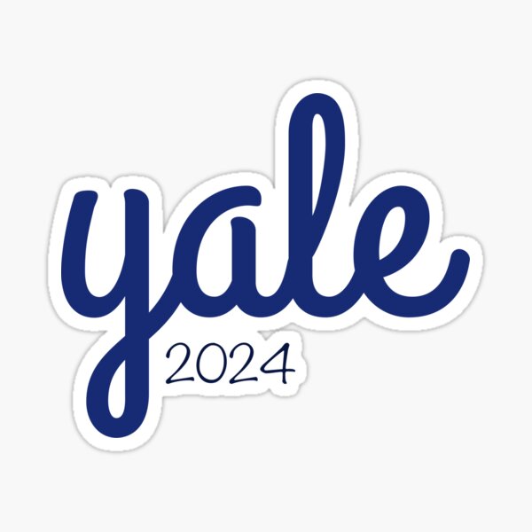 "Yale 2024" Sticker for Sale by ReaganMck Redbubble
