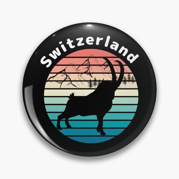 Item preview, Switzerland Alpine ibex Schweiz the Alps designed and sold by Swissstore.