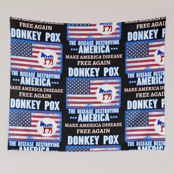 Item preview, Donkey Pox Make America Disease Free Again designed and sold by WoodburyLake.