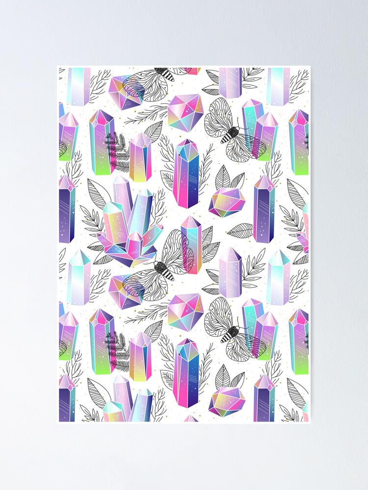 Crystals Stickers by Marina Demidova, Redbubble