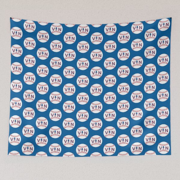 Item preview, Copy of Vin Baseball Sticker with Blue Background designed and sold by FlippinTurtles.