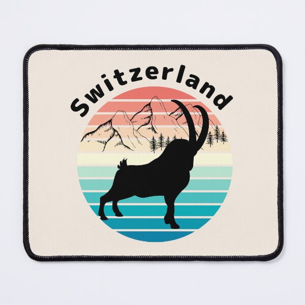 Item preview, Suiza Alpine ibex Schweiz los Alpes designed and sold by Swissstore.