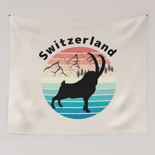 Item preview, Switzerland Alpine ibex Schweiz the Alps designed and sold by Swissstore.