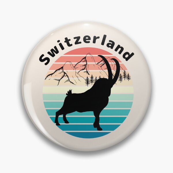 Item preview, Switzerland Alpine ibex Schweiz the Alps designed and sold by Swissstore.
