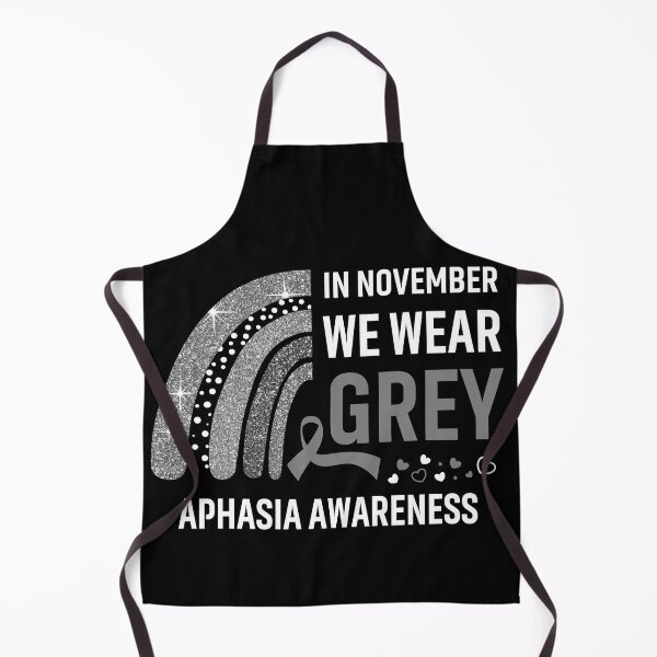 Item preview, Rainbow In November We Wear Grey Aphasia Awareness designed and sold by Mnrshirley.