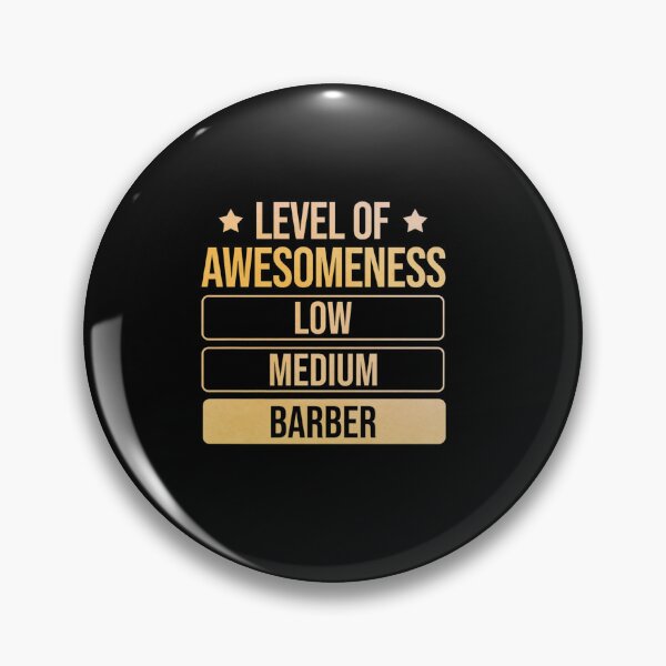Item preview, LEVEL OF AWESOMENESS BARBER designed and sold by sobriowslen.