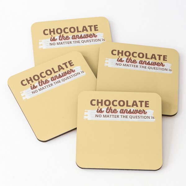 Item preview, THE ANSWER IS - CHOCOLATE designed and sold by ABORIKA.