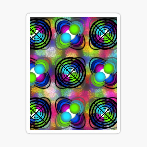 "Colorful Radiation" Sticker for Sale by Cranemann Redbubble