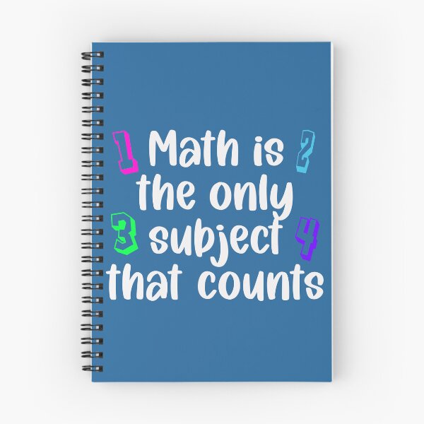 Item preview, Math is the only subject that counts white letter design  designed and sold by TwoTeenSisters.