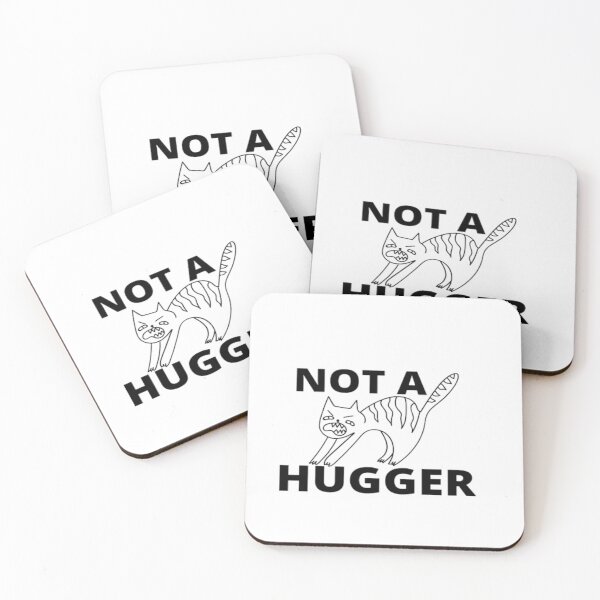 Item preview, Im NOT a hugger - funny introverted cat designed and sold by Confusion-Human.