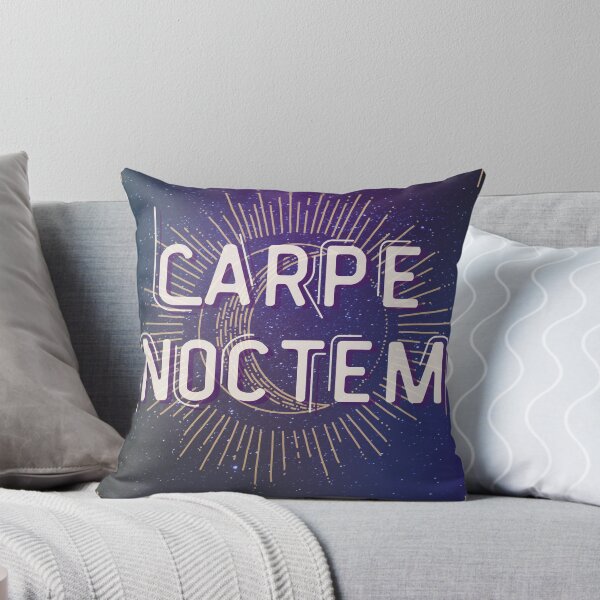 Item preview, Carpe Noctem with Starry Sky Background designed and sold by singulargirl.