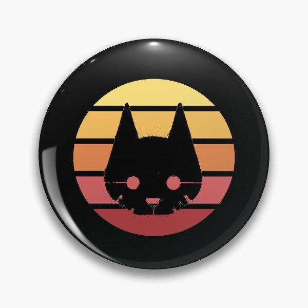Item preview, Stray Game Cat black on Colorful background designed and sold by GoldfinchStore.