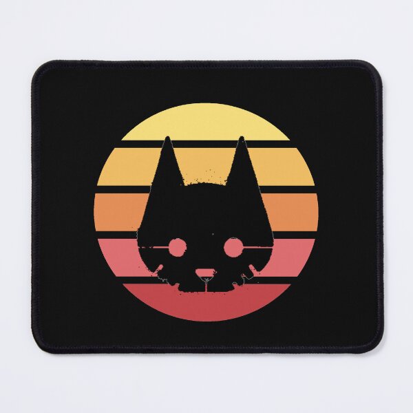 Item preview, Stray Game Cat black on Colorful background designed and sold by GoldfinchStore.