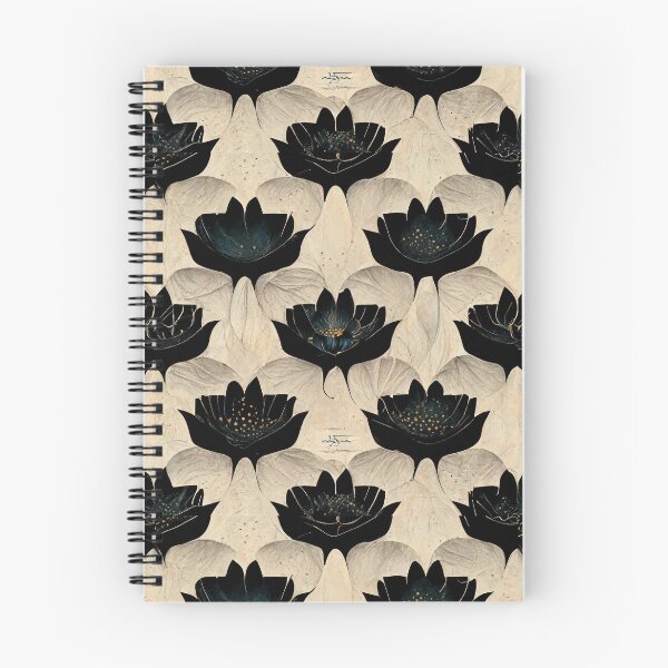Item preview, Black and white lotus pattern  designed and sold by StoneyPhenix.