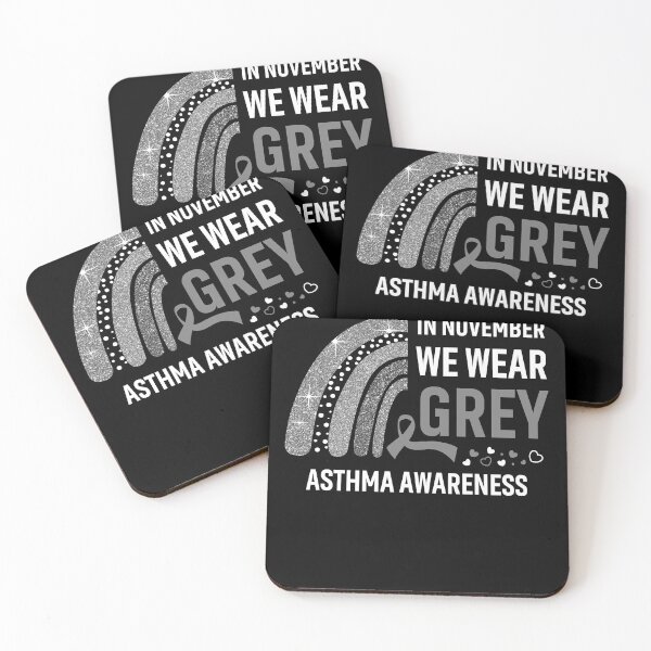 Item preview, Rainbow In November We Wear Grey Asthma Awareness designed and sold by Mnrshirley.