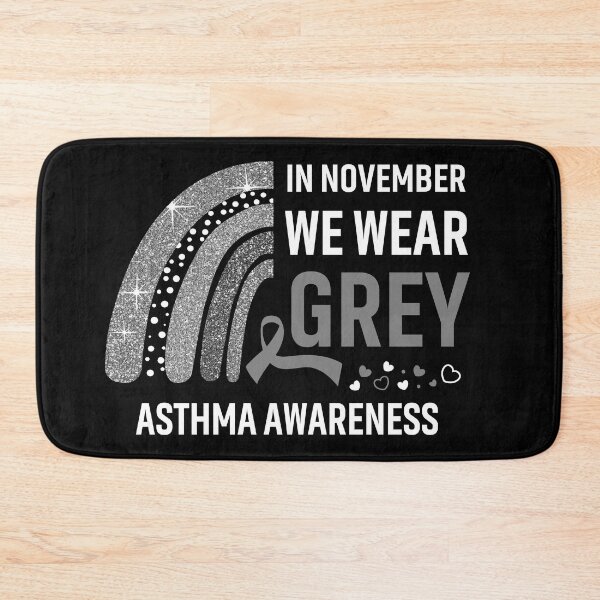 Item preview, Rainbow In November We Wear Grey Asthma Awareness designed and sold by Mnrshirley.