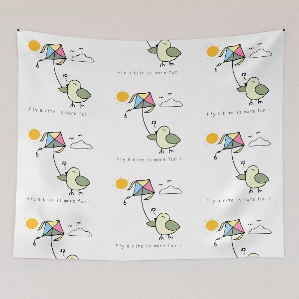 Item preview, Fly a kite is more fun ! designed and sold by wordspotrayal.