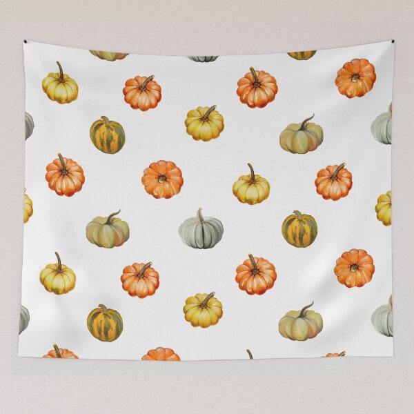 Item preview, Watercolor Autumn Pumpkins designed and sold by silviaol.