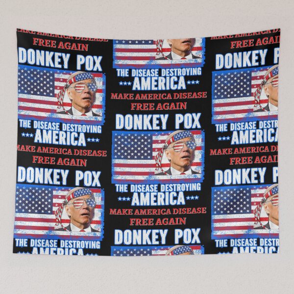 Item preview, Copy of Donkey Pox Make America Disease Free Again designed and sold by WoodburyLake.