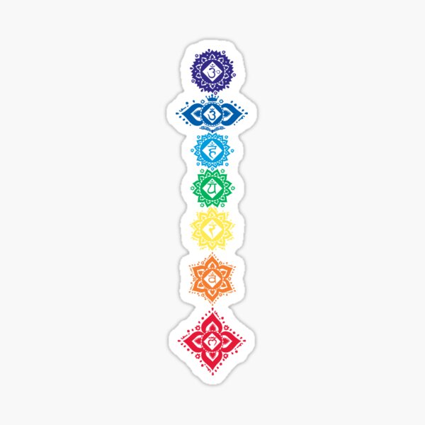 Seven Chakra Symbols Stickers Redbubble