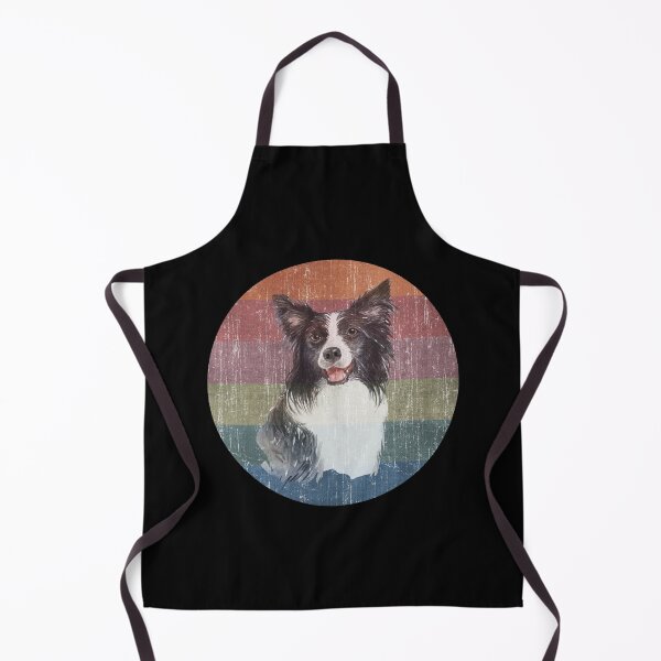 Item preview, Border Collie Dog Face Watercolor Distress Sunset designed and sold by PrintedKat.