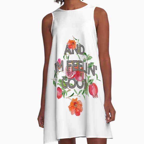 And I'm feelin' good - pomegranate style A-Line Dress