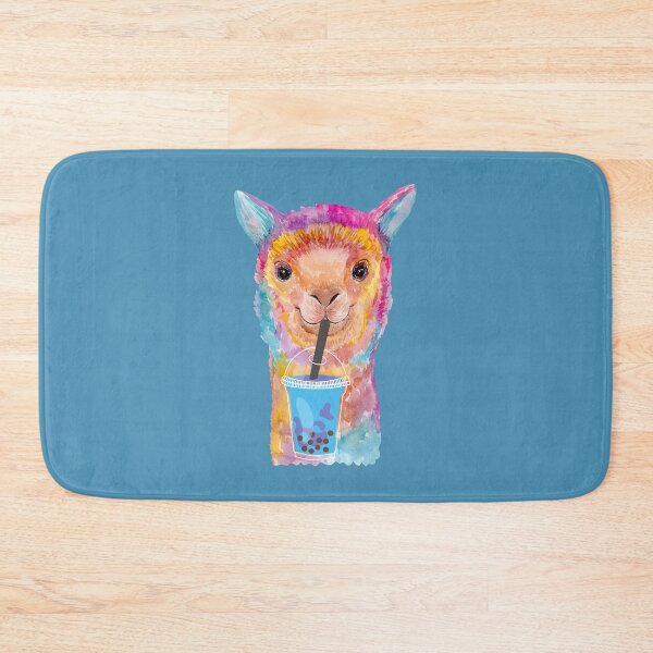 Item preview, Boba Drinking Llama designed and sold by tmdaliggr.