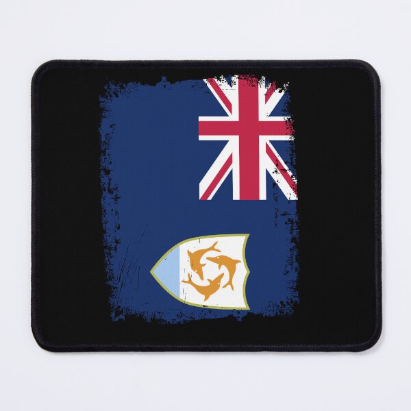 Item preview, Anguilla Flag Disstressed designed and sold by rafaeltto.