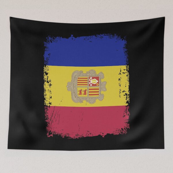 Item preview, Andorra Flag Disstressed designed and sold by rafaeltto.