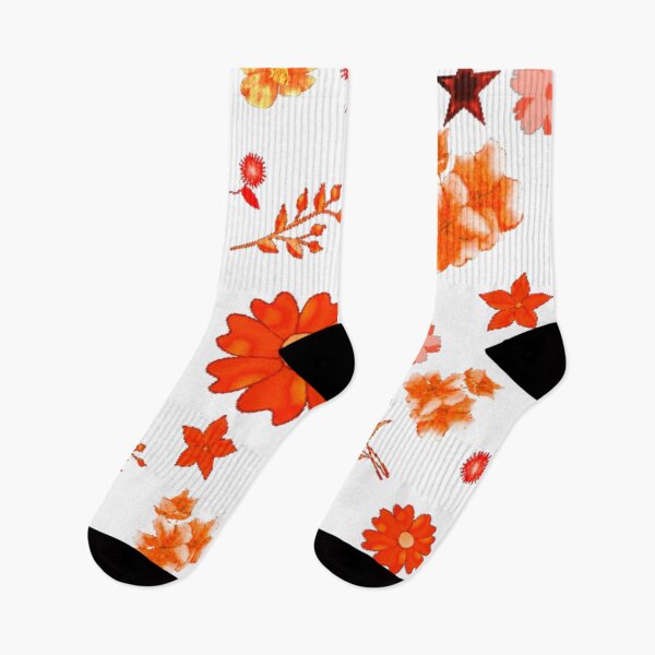 Item preview, Fall Season Orange Floral Pattern designed and sold by Rell1970.