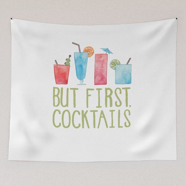 Item preview, But First, Cocktails. designed and sold by Elena  O'Neill.