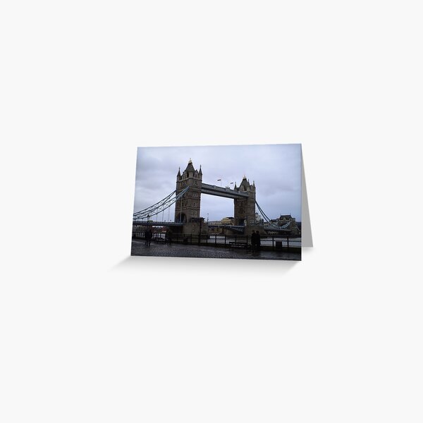 Tower Bridge Rainy Day Greeting Card