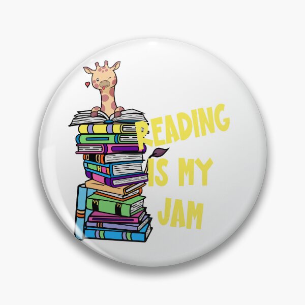 Item preview, Giraffe Reading is my Jam Stack of Books Lover  designed and sold by OtillieArt.