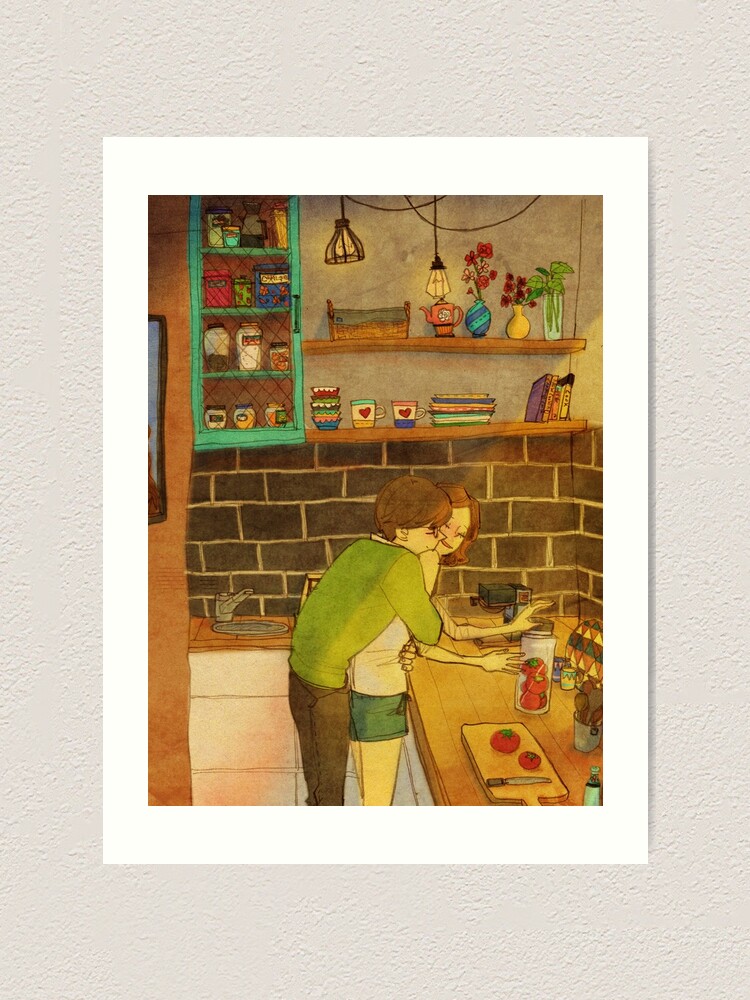 Alternate view of Back Hug Art Print