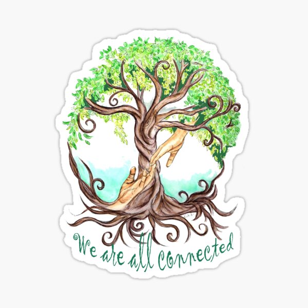 We Are All Connected Sticker