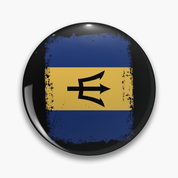 Item preview, Barbados Flag Disstressed designed and sold by rafaeltto.