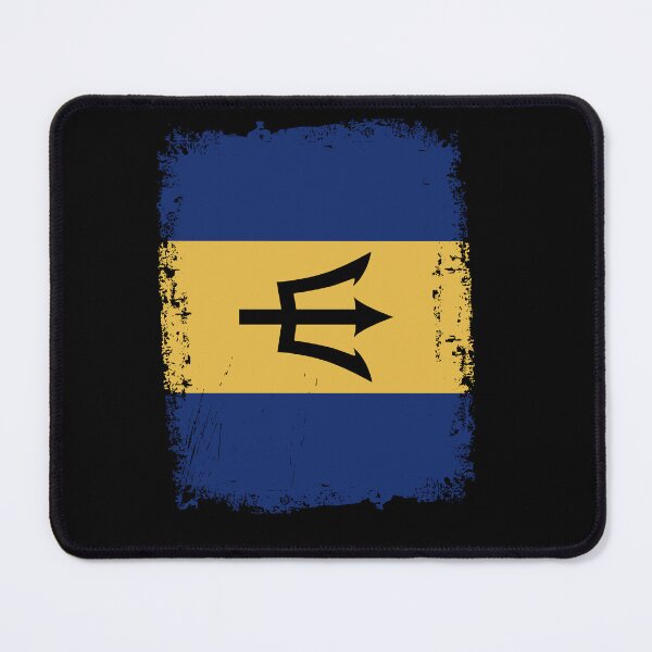 Item preview, Barbados Flag Disstressed designed and sold by rafaeltto.