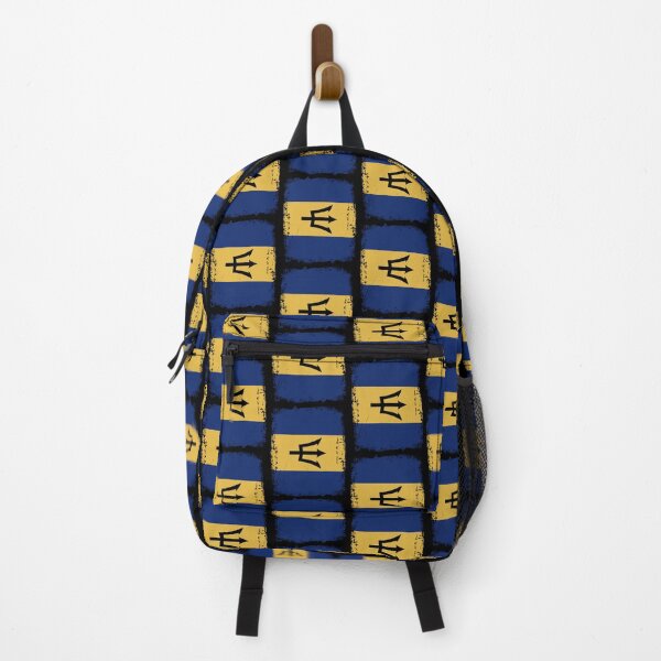 Item preview, Barbados Flag Disstressed designed and sold by rafaeltto.