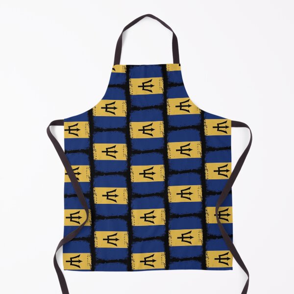 Item preview, Barbados Flag Disstressed designed and sold by rafaeltto.