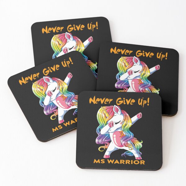 Item preview, MS Warrior - Never Give Up! - Support MS Warrior Gifts designed and sold by whlrcheryl.